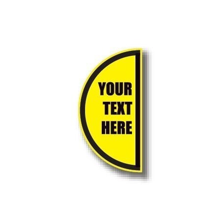 Ergomat 6in x 12in HALF SIGNS - Your Text Here / Custom Right DSV-SIGN 72 #0621RIGHT -UEN